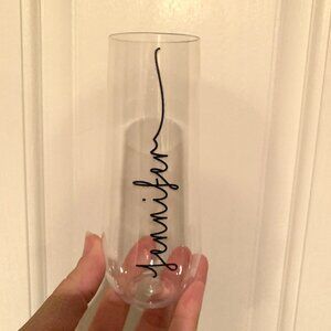 Plastic Champagne Flute for **Jennifer** | Bridesmaid Proposal Gift or Favor
